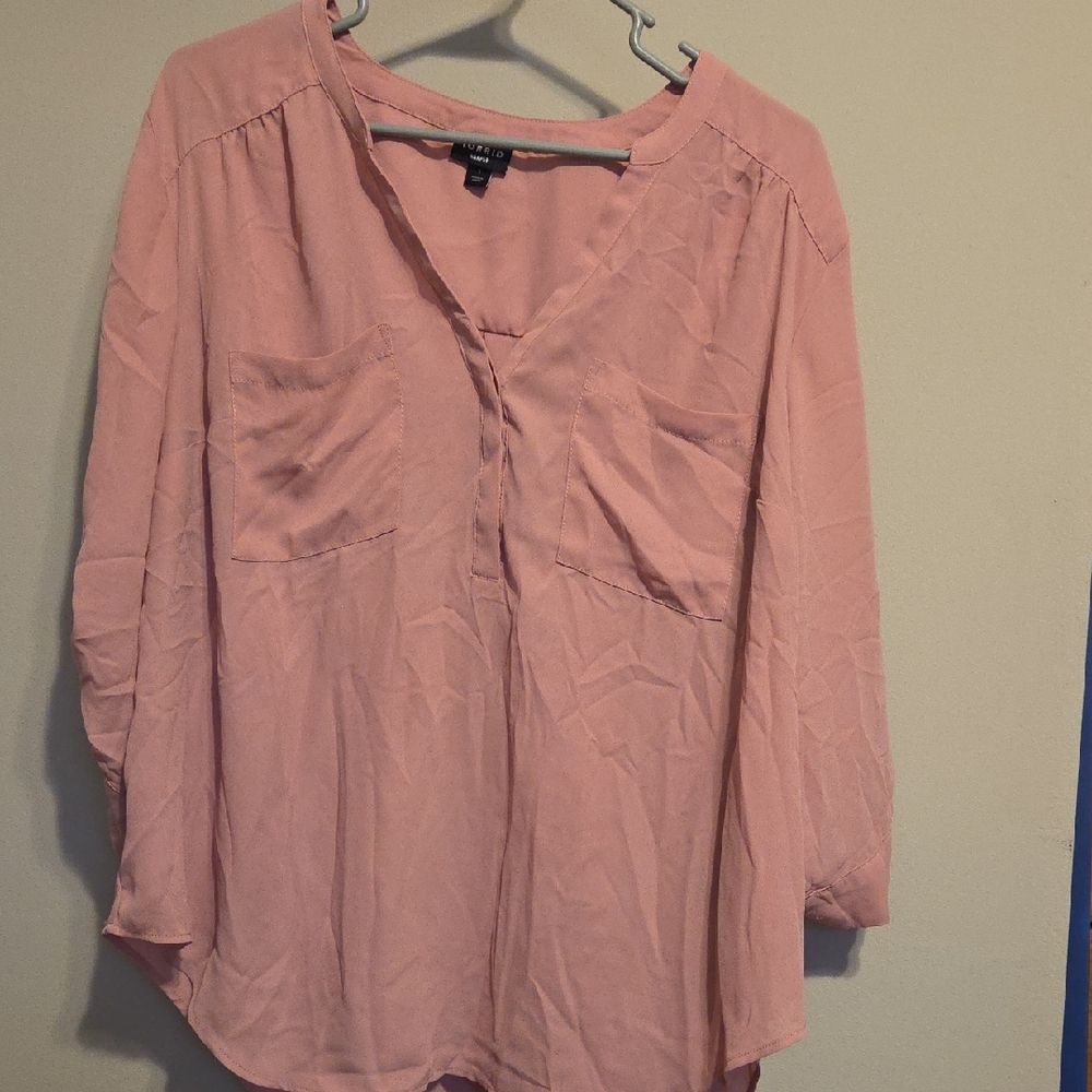 Torrid Women's Light Purple Harper Blouse